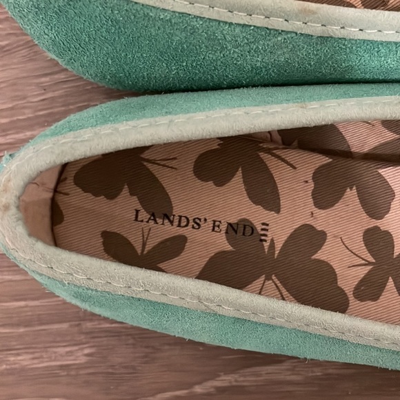 Teal Lands End Moccasin, Size 8.5 - Picture 2 of 4